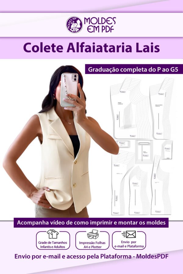 Colete Alfaiataria Lais