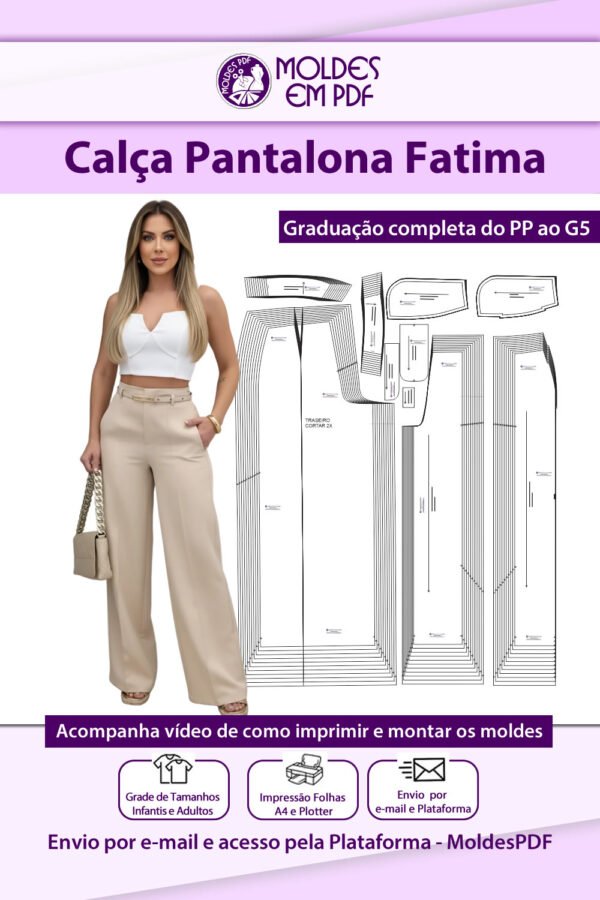 Calça Pantalona Fatima
